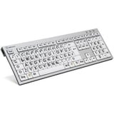 LogicKeyboard Tastatur DE schwarz/weiss (LKB-LPRNTBW-AJPU-DE)