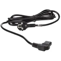 Perel NETZKABEL - SCHWARZ - CEE 7/7 90° +