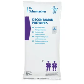 Dr. Schumacher Decontaman Pre Wipes Reinigungstücher | Packung (10 Tücher)