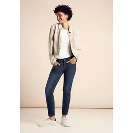 STREET ONE Damen, A378133 Jeans im Five-Pocket Style, Gr. 31 Länge 30, deep indigo washed, - 31W / 30L