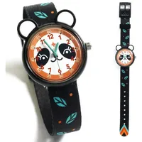 DJECO Quarzuhr Elegante Quarzuhr mit schönem Motiven zum Uhr-Lesen-Lernen