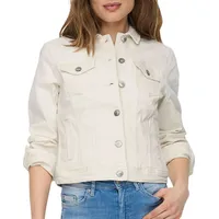 Only Damen Jeansjacke ONLTIA LIFE Regular Fit Beige 38