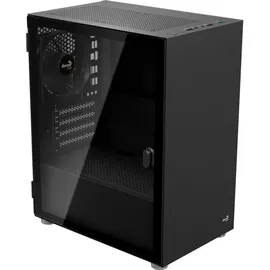 AeroCool CS-111 V1 Black, Glasfenster