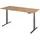 baselite Schreibtisch Asteiche / Grau
