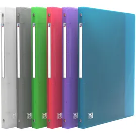 Elba Ringbuch hawai, A4 4-Ring-Reißmechanik Sortiert in den Farben blau, grün, orange, grau, farblos.