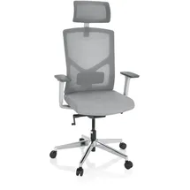 HJH Office Breton Pro W Stoff Grau