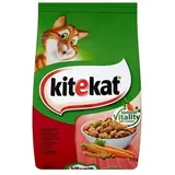 Kitekat Katzentrockenfutter mit Rindfleisch und Gemüse 300 g