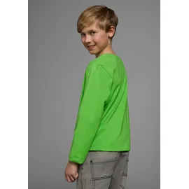 Kidsworld Langarmshirt in neongrün | Gr.: 128/134