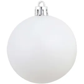 vidaXL 100-tlg. Weihnachtskugel-Set 3/4/6 cm Weiß/Grau