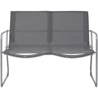 vidaXL Garten-Lounge-Set 4-tlg. grau 44351