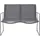 vidaXL Garten-Lounge-Set 4-tlg. grau 44351