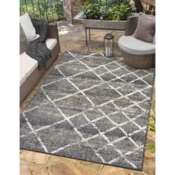Teppich "Arcane Lagerräumung", schwarz (schwarz,cream,braun), B:200cm H:6mm L:300cm, Polypropylen, MYFLAIR MÖBEL & ACCESSOIRES, Teppiche, modernes Design, Outdoor geeignet, Balkon, Terrasse
