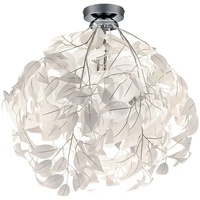RL Deckenlampe, Blüten Blätter, Chrom, H 58 cm