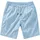 John Devin Shorts JOHN DEVIN "- Sommer Bermuda mit Blätter-Print", Herren, Gr. M, N-Gr, blau (blau bedruckt), Web, Obermaterial: 97% Baumwolle, 3% Elasthan, bedruckt, regular fit kurz, Hosen Shorts, kurze Schlupfhose aus elastischer, gewebter Baumwollqualität