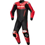 Alpinestars GP-R7 1-Teiler Motorrad Lederkombi, schwarz-rot, Größe 46 für Männer