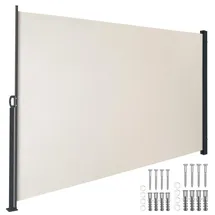 Tectake Aluminium Seitenmarkise 300 x 200 cm Beige