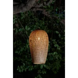 Pauleen Solarleuchte Kunststoff/Metall/Rattan 22 cm Ø, 75,2 cm H, 1 Stk., beige