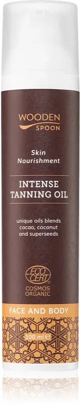 WoodenSpoon Skin Nourishment pflegendes Körperöl für intensive Bräunung 100 ml