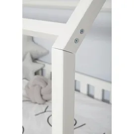 Livetastic Hausbett Ticaa 90 x 200 cm Kiefer massiv weiß
