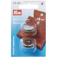 Prym 416480 Magnet-Verschluß 19 mm silberfarbig, Silber