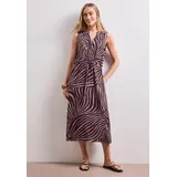 STREET ONE Midikleid mit grafischem Muster Rot 42