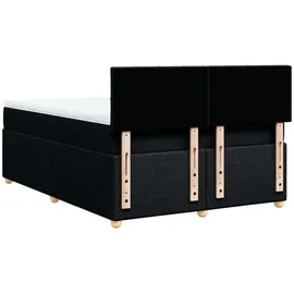 vidaXL Boxspringbett 140 x 200 cm Schwarz