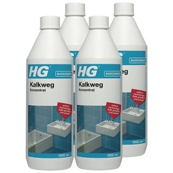 HG HG Kalkweg Konzentrat 1L – Entfernt auch Rostflecken & Urinstein (4er Badreiniger