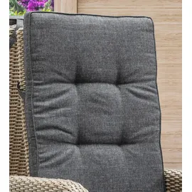 Destiny Sitzgruppe PALMA LUNA 4 Hochlehner + Tisch Ø100x75cm, natur meliert