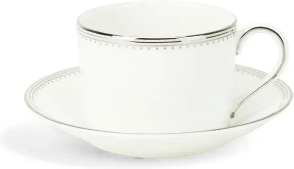 WEDGWOOD Vera Wang Grosgrain Fein Bone China Zuckerdose mit Platinkante