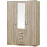 [en.casa] Kleiderschrank Bodolz 120 x 176 x 52 cm Beige