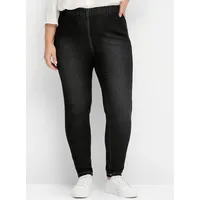Sheego Jeggings in black denim), | Gr.: 56