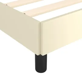 vidaXL Bettgestell 90 x 200 cm Creme