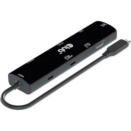 Club 3D USB4 Gen3x2 Typ-C, 6-in-1 Hub HDMI 8K60Hz oder 4K120Hz, 2xUSB Typ-A 100W