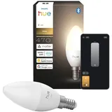 Philips Hue Leuchtmittel E14 Kerzenform 2.700 K 470,m 3,9 W