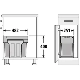 HAILO TA Swing Tandem 30 l Grau