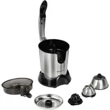 sommertal Zitruspresse CP850 elektrische Saftpresse inkl. 2 Presskegel, manuelle Handpresse, Orangenpresse Zitronenpresse aus Edelstahl, Juicer Entsafter mit starkem 850W Motor