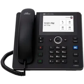 Audiocodes C455HD, IP-Telefon, Schwarz, Kabelgebundenes Mobilteil, Android, SIP-Info, 8 Zeilen