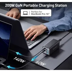 CONCEPTRONIC USB-PD 3.1-Ladegerät mit USB-C-Ladekabel OZUL06BE