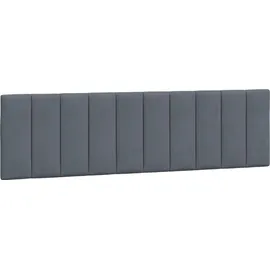 vidaXL Kopfteil-Kissen "Hanko" Dunkelgrau 180 cm Samt