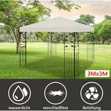 Ersatzdach Pavillon Dächer und -Seitenteile 3x3M Pavillondach für Gazebo pvc Dachplane für Garten-Pavillon - Vingo