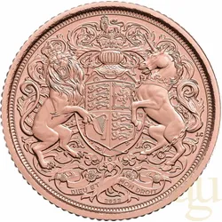 1/2 Pfund Goldmünze Memorial Sovereign King Charles 2022