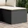 vidaXL Gartenhocker mit Kissen 55 x 55 x 37 cm schwarz