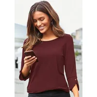 VIVANCE 3/4-Arm-Shirt Damen beere, navy Gr.32/34