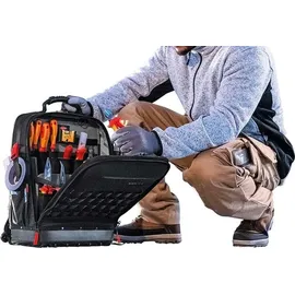 Knipex Modular X18 Elektro Werkzeugrucksack 22-teilig gelb, rot, schwarz 53 x 21 x 34 cm