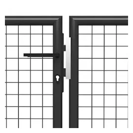 vidaXL Gartentor Stahl 400 x 100 cm Anthrazit