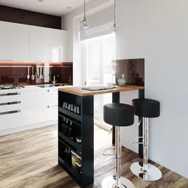 Vicco Bartisch, eiche Holzwerkstoff, 3 Fächer, Rechteckig,Rechteckig, 57x106x117 cm