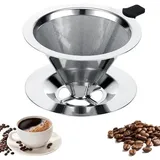 Wiederverwendbarer Kaffeefilter, Permanenter Edelstahl-kaffeefilter, Leicht Zu Reinigen, Ideal Zum Filtern Von Selbstgemachtem Kaffee, Papierloser Kaffeefilter