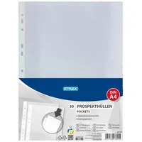 Stylex Prospekthüllen, DIN A4, 30 Stück