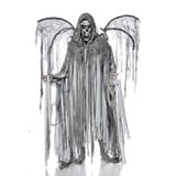 Mask Paradise Halloween Herren Kostüm Angel of Death aus Baumwolle und Polyethylen in der Farbe Grau, Einheitsgröße, 80087-079-004