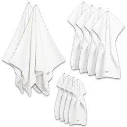GANT Handtuch Set, 10-tlg. - Premium Towel, 2x Duschtuch, 4x Handtuch, 4x Gästetuch Weiß Set